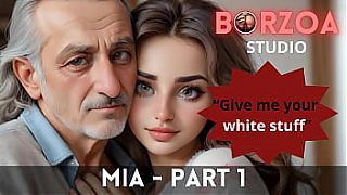 Mia - 1 - Horny old Grandpappa domesticated virgin teen young Turkish Girl